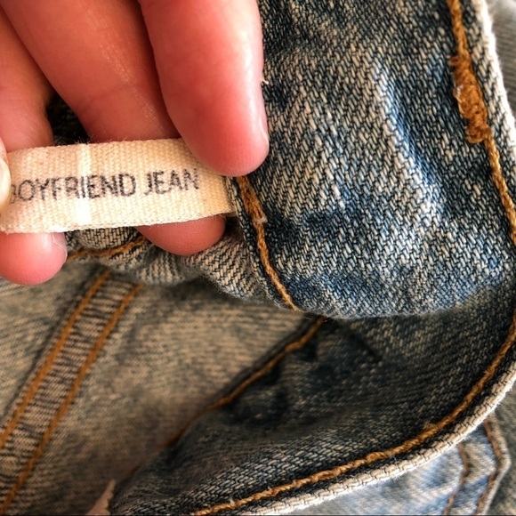 Rag & Bone Boyfriend Jeans Moss Wash with Holes Lightwash Blue 26 - Picture 8 of 8